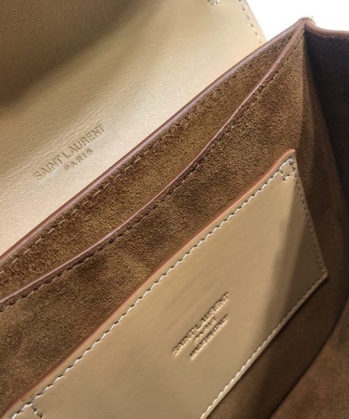 [REP 1:1] Saint Laurent Kaia Medium Shoulder Bag Brown For Women 18cm YSL