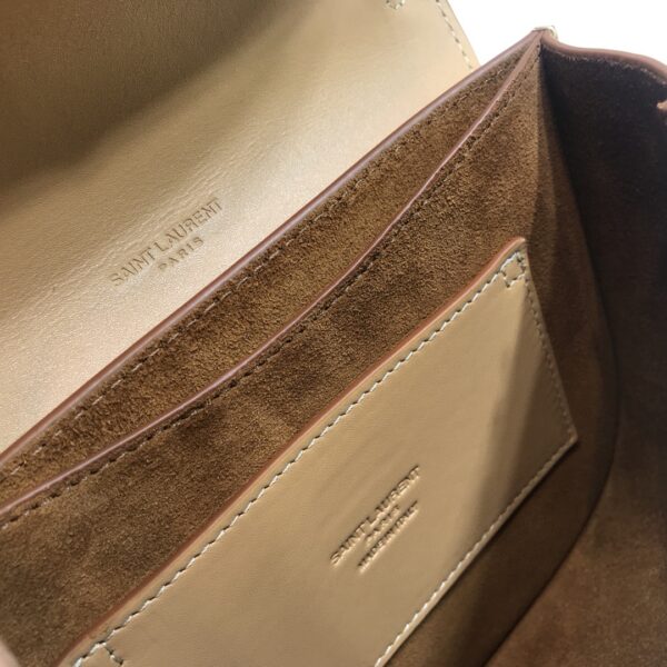 [REP 1:1] Saint Laurent Kaia Medium Shoulder Bag Brown For Women 18cm YSL