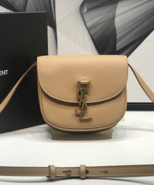 [REP 1:1] Saint Laurent Kaia Medium Shoulder Bag Brown For Women 18cm YSL