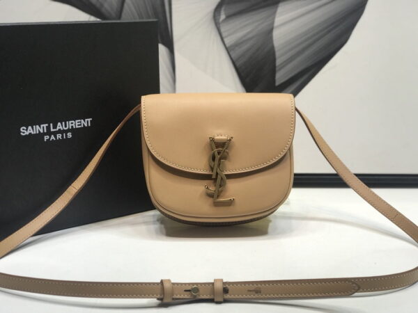 [REP 1:1] Saint Laurent Kaia Medium Shoulder Bag Brown For Women 18cm YSL