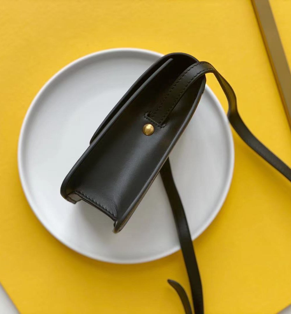 [REP 1:1] Saint Laurent Kaia North/South Satchel Bag In Vegetable Tanned Black Material With Gold Hardware For Women 6.6in/18cm YSL 668809BWR0W1000