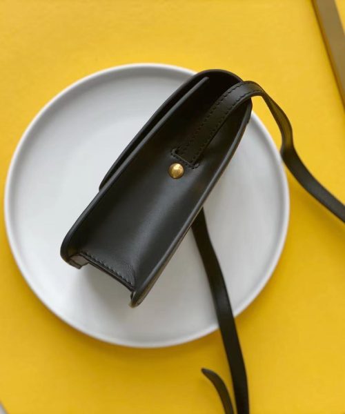 [REP 1:1] Saint Laurent Kaia North/South Satchel Bag In Vegetable Tanned Black Material With Gold Hardware For Women 6.6in/18cm YSL 668809BWR0W1000