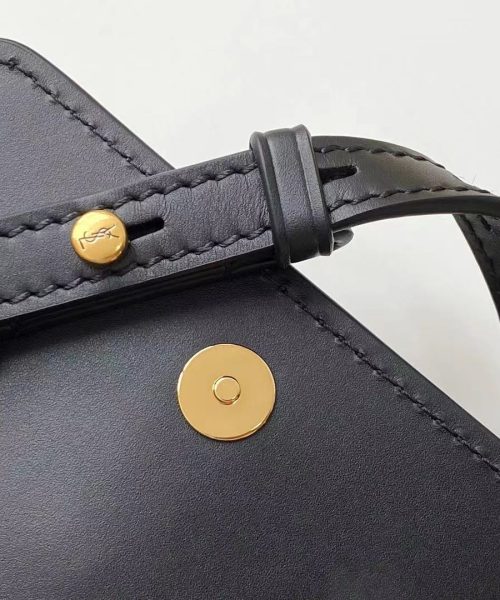 [REP 1:1] Saint Laurent Kaia North/South Satchel Bag In Vegetable Tanned Black Material With Gold Hardware For Women 6.6in/18cm YSL 668809BWR0W1000