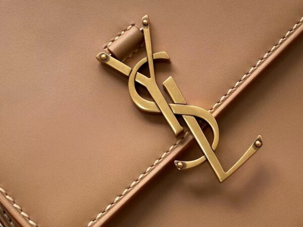 [REP 1:1] Saint Laurent Kaia North/South Satchel Bag In Vegetable Tanned Brown Material With Gold Hardware For Women 6.6in/18cm YSL 668809BWR6W2725