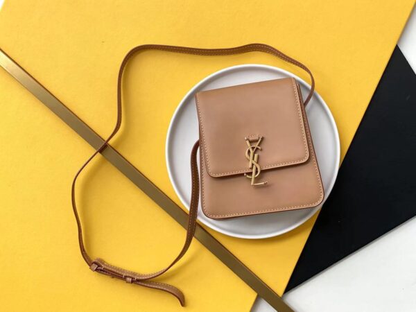 [REP 1:1] Saint Laurent Kaia North/South Satchel Bag In Vegetable Tanned Brown Material With Gold Hardware For Women 6.6in/18cm YSL 668809BWR6W2725