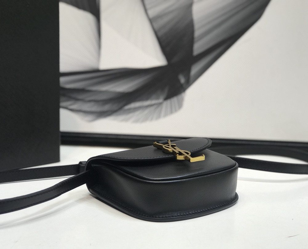 [REP 1:1] Saint Laurent Kaia Small Satchel Black For Women 7.2in/18.5cm YSL 619740BWR0W1000