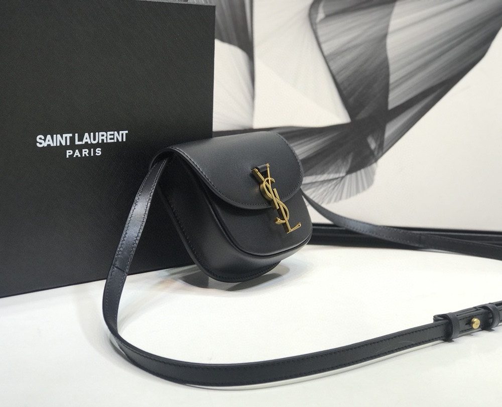 [REP 1:1] Saint Laurent Kaia Small Satchel Black For Women 7.2in/18.5cm YSL 619740BWR0W1000