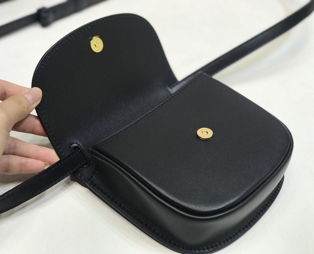 [REP 1:1] Saint Laurent Kaia Small Satchel Black For Women 7.2in/18.5cm YSL 619740BWR0W1000