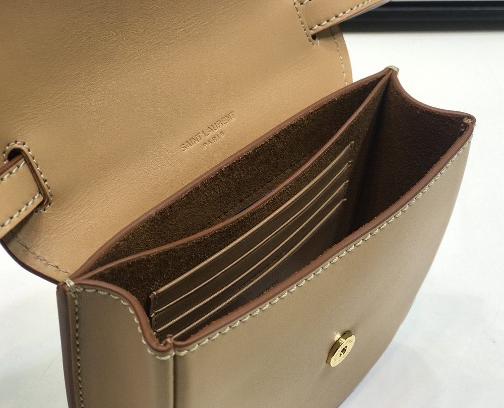 [REP 1:1] Saint Laurent Kaia Small Satchel Brown For Women 7.2in/18.5cm YSL 619740BWR6W2725
