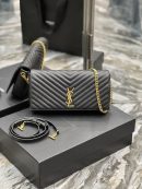 [REP 1:1] Saint Laurent Kata 99 Chain Bag Black With Gold Hardware For Women 10.2in/26cm YSL