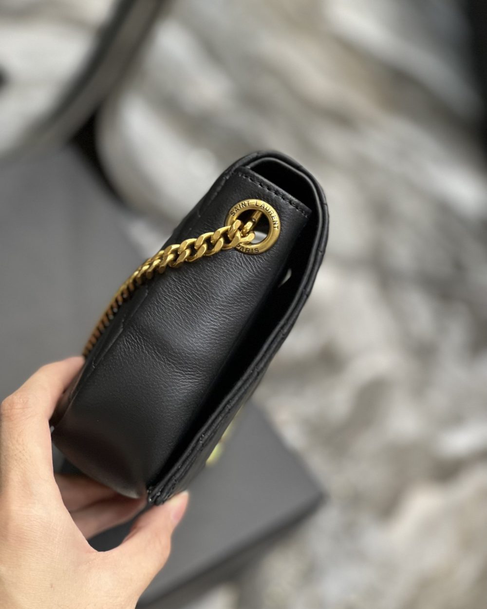 [REP 1:1] Saint Laurent Kata 99 Chain Bag Black With Gold Hardware For Women 10.2in/26cm YSL