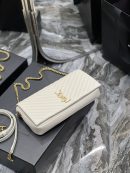 [REP 1:1] Saint Laurent Kata 99 Chain Bag White With Gold Hardware For Women 10.2in/26cm YSL