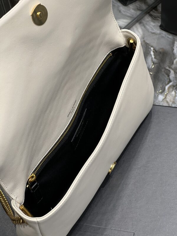 [REP 1:1] Saint Laurent Kata 99 Chain Bag White With Gold Hardware For Women 10.2in/26cm YSL