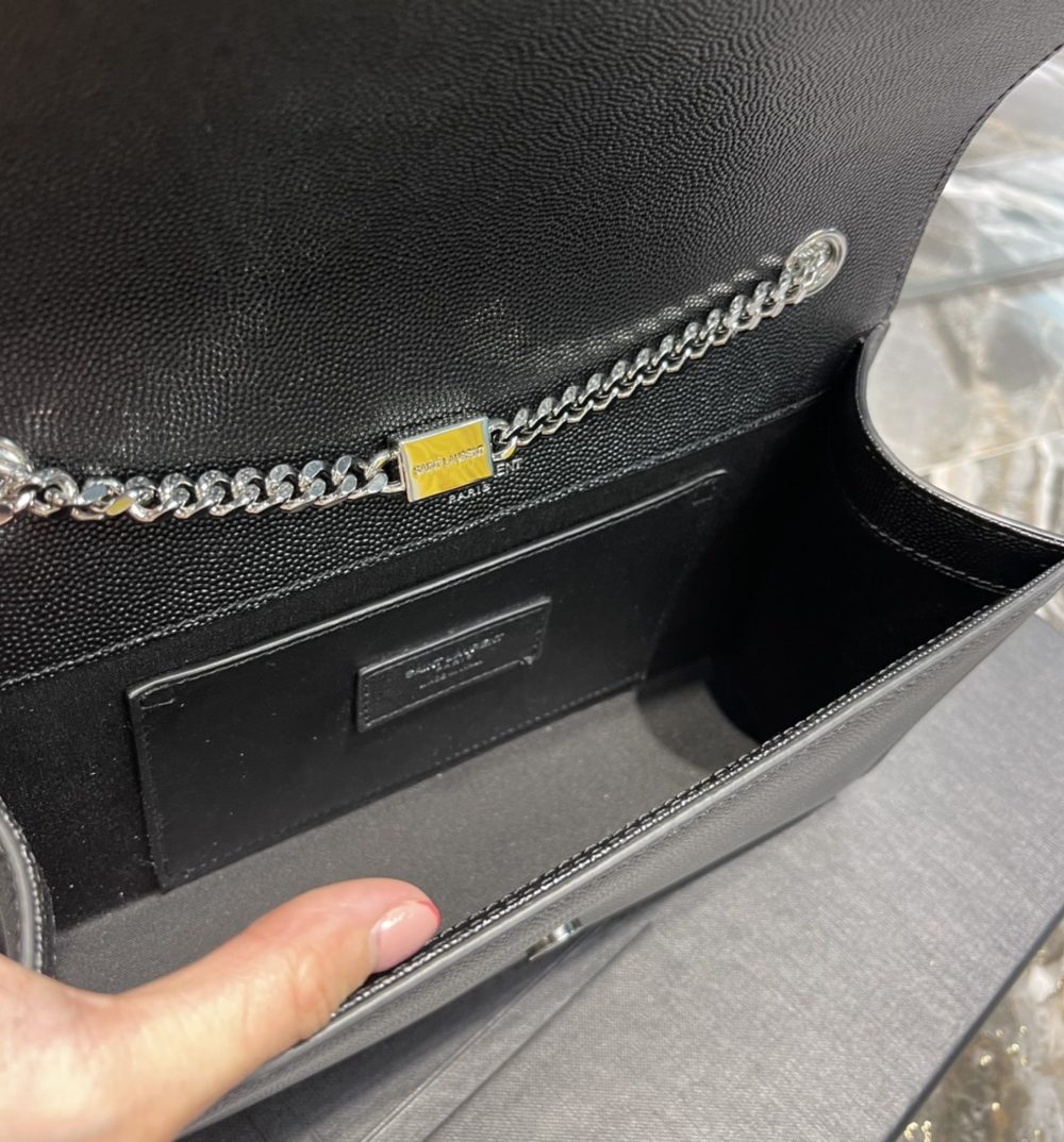 [REP 1:1] Saint Laurent Kata Medium Chain Bag Black With Tassel For Women 9.4in/24cm YSL 354119BOW0N1000