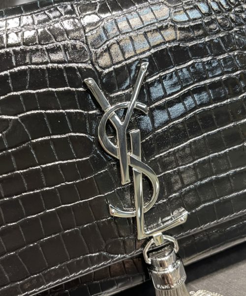 [REP 1:1] Saint Laurent Kata Medium Chain Bag Black With Tassel For Women 9.4in/24cm YSL 354119DND0N1000