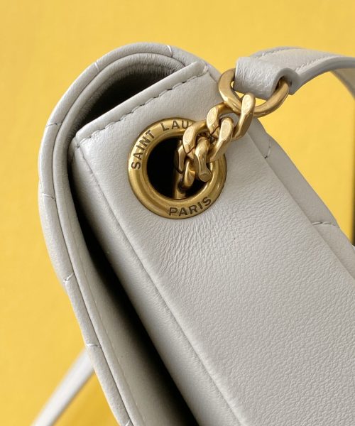 [REP 1:1] Saint Laurent Kate 99 Chain Bag White With Gold Hardware For Women 10.2in/26cm YSL