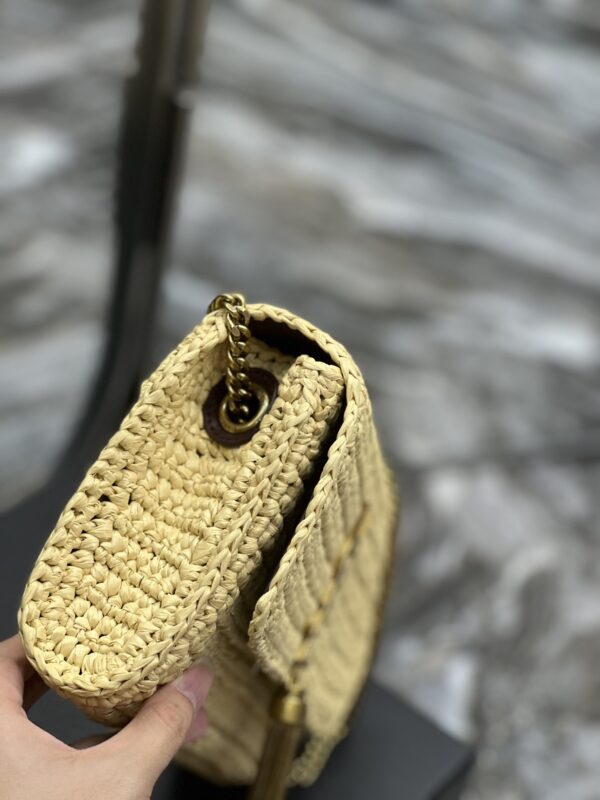 [REP 1:1] Saint Laurent Kate 99 Chain Bag With Tassel Beige For Women, Women's Bags 10.2in/26cm YSL