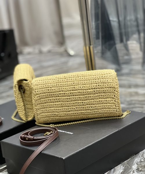 [REP 1:1] Saint Laurent Kate 99 Chain Bag With Tassel Beige For Women, Women's Bags 10.2in/26cm YSL