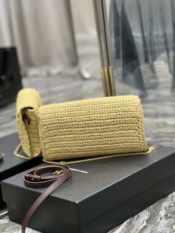 [REP 1:1] Saint Laurent Kate 99 Chain Bag With Tassel Beige For Women, Women's Bags 10.2in/26cm YSL