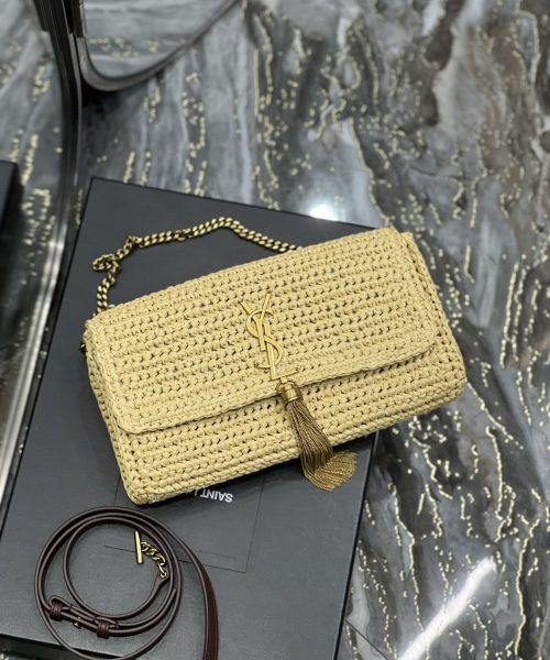 [REP 1:1] Saint Laurent Kate 99 Chain Bag With Tassel Beige For Women, Women's Bags 10.2in/26cm YSL