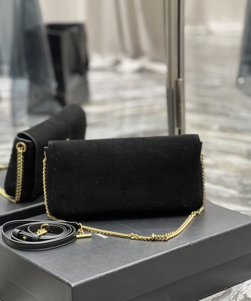 [REP 1:1] Saint Laurent Kate 99 Chain Bag With Tassel Black For Women, Women's Bags 10.2in/26cm YSL