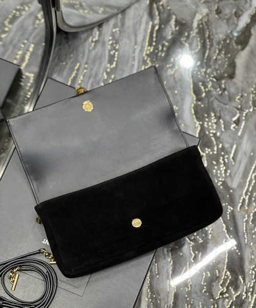 [REP 1:1] Saint Laurent Kate 99 Chain Bag With Tassel Black For Women, Women's Bags 10.2in/26cm YSL