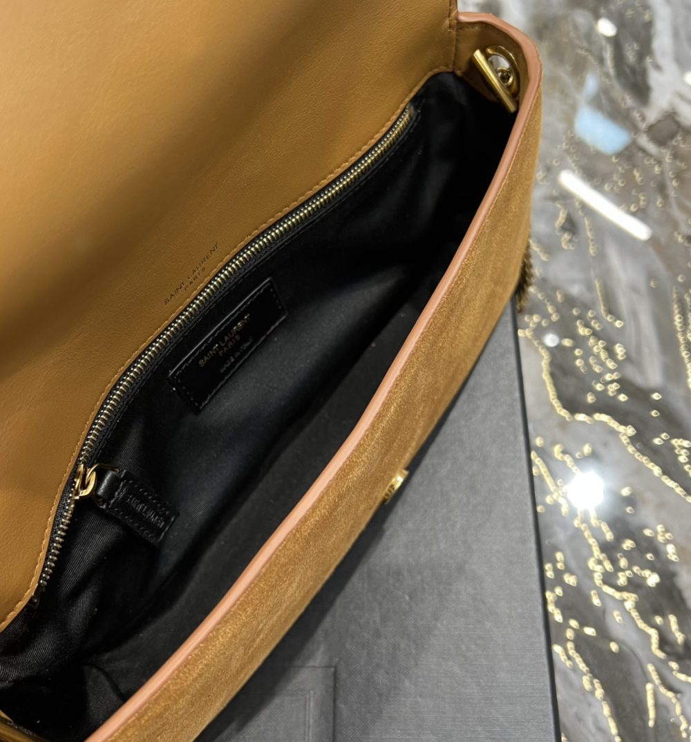 [REP 1:1] Saint Laurent Kate 99 Chain Bag With Tassel Brown For Women, Women's Bags 10.2in/26cm YSL