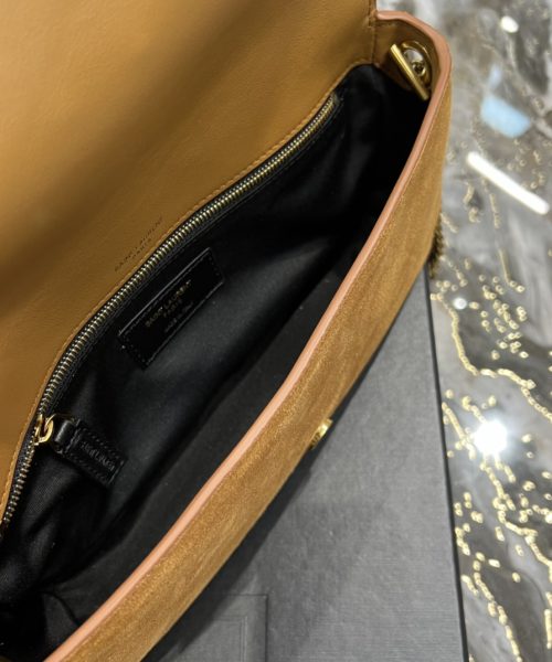[REP 1:1] Saint Laurent Kate 99 Chain Bag With Tassel Brown For Women, Women's Bags 10.2in/26cm YSL