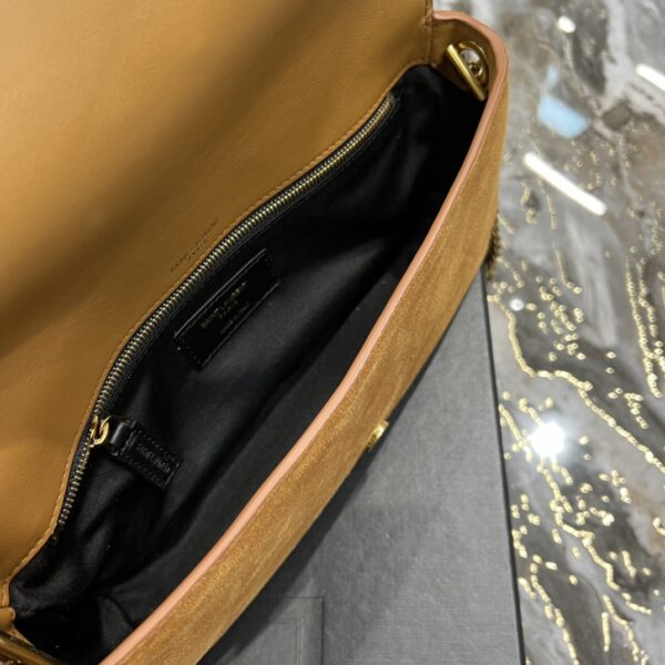 [REP 1:1] Saint Laurent Kate 99 Chain Bag With Tassel Brown For Women, Women's Bags 10.2in/26cm YSL