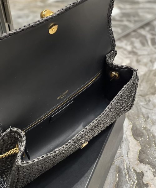 [REP 1:1] Saint Laurent Kate Medium Chain Bag Black For Women 10.2in/26cm YSL