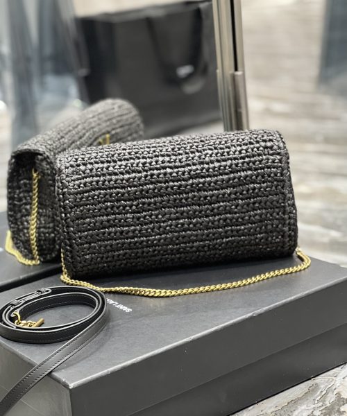 [REP 1:1] Saint Laurent Kate Medium Chain Bag Black For Women 10.2in/26cm YSL
