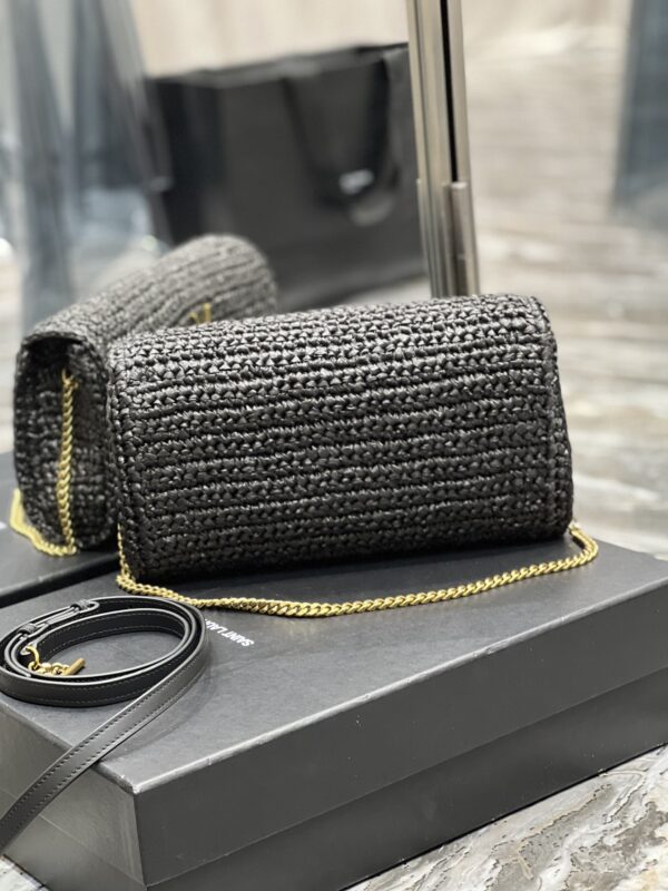 [REP 1:1] Saint Laurent Kate Medium Chain Bag Black For Women 10.2in/26cm YSL