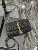 [REP 1:1] Saint Laurent Kate Medium Chain Bag Black For Women 10.2in/26cm YSL