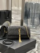 [REP 1:1] Saint Laurent Kate Medium Chain Bag Black For Women 10.2in/26cm YSL