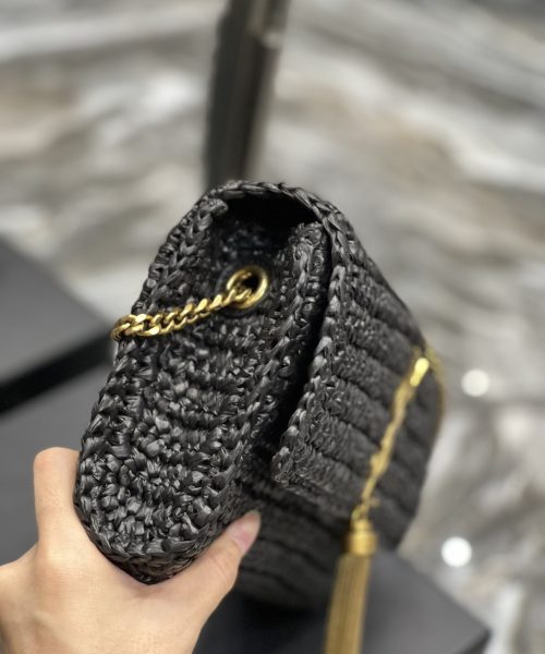 [REP 1:1] Saint Laurent Kate Medium Chain Bag Black For Women 10.2in/26cm YSL