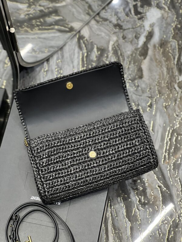 [REP 1:1] Saint Laurent Kate Medium Chain Bag Black For Women 10.2in/26cm YSL