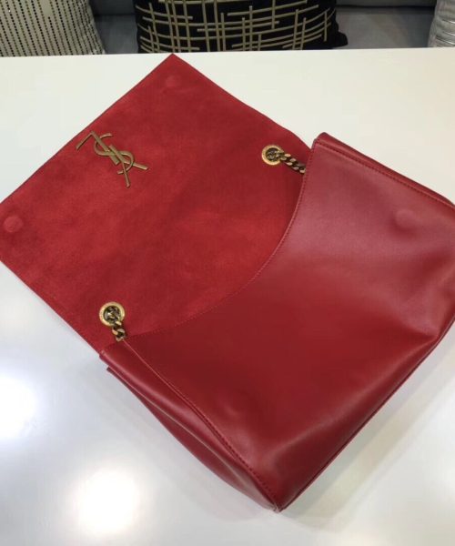 [REP 1:1] Saint Laurent Kate Medium Chain Bag In Grain De Poudre Red For Women 9.4in/24cm YSL 364021BOW0J6008