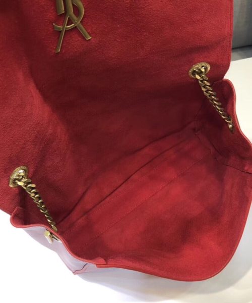 [REP 1:1] Saint Laurent Kate Medium Chain Bag In Grain De Poudre Red For Women 9.4in/24cm YSL 364021BOW0J6008