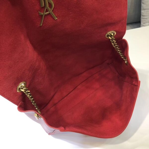 [REP 1:1] Saint Laurent Kate Medium Chain Bag In Grain De Poudre Red For Women 9.4in/24cm YSL 364021BOW0J6008