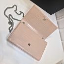 [REP 1:1] Saint Laurent Kate Medium Chain Bag With Tassel In Embossed Crocodile Dark Beige For Women 9.4in/24cm YSL