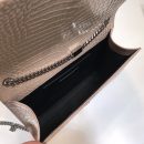 [REP 1:1] Saint Laurent Kate Medium Chain Bag With Tassel In Embossed Crocodile Dark Beige For Women 9.4in/24cm YSL