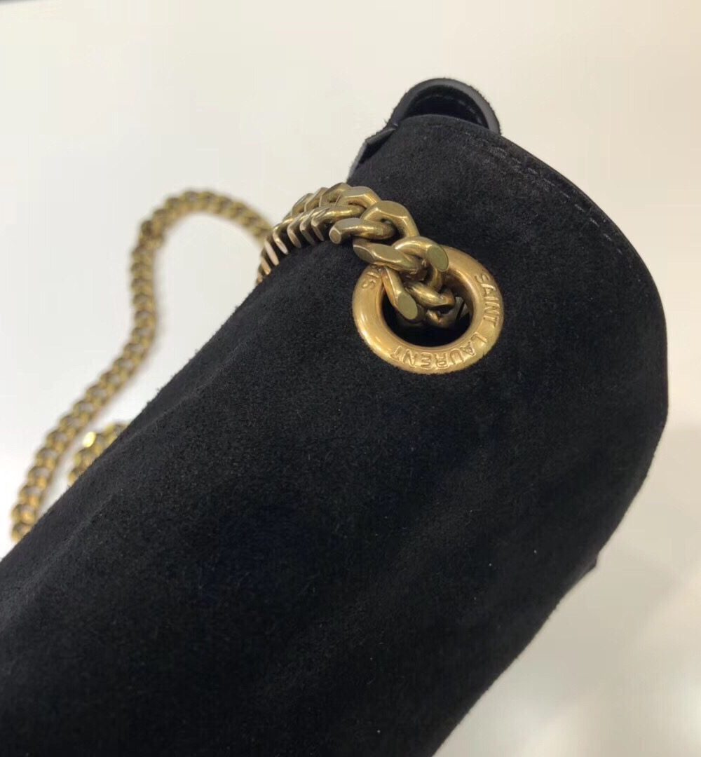 [REP 1:1] Saint Laurent Kate Medium Reversible Chain Bag Black For Women 28.5in/11.2cm YSL 5538040UD7W1000