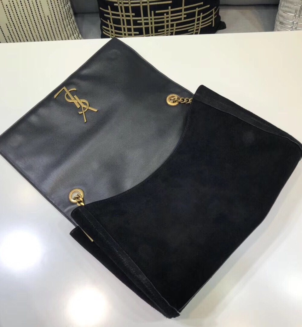 [REP 1:1] Saint Laurent Kate Medium Reversible Chain Bag Black For Women 28.5in/11.2cm YSL 5538040UD7W1000