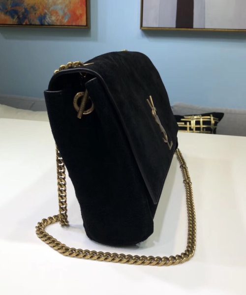 [REP 1:1] Saint Laurent Kate Medium Reversible Chain Bag Black For Women 28.5in/11.2cm YSL 5538040UD7W1000