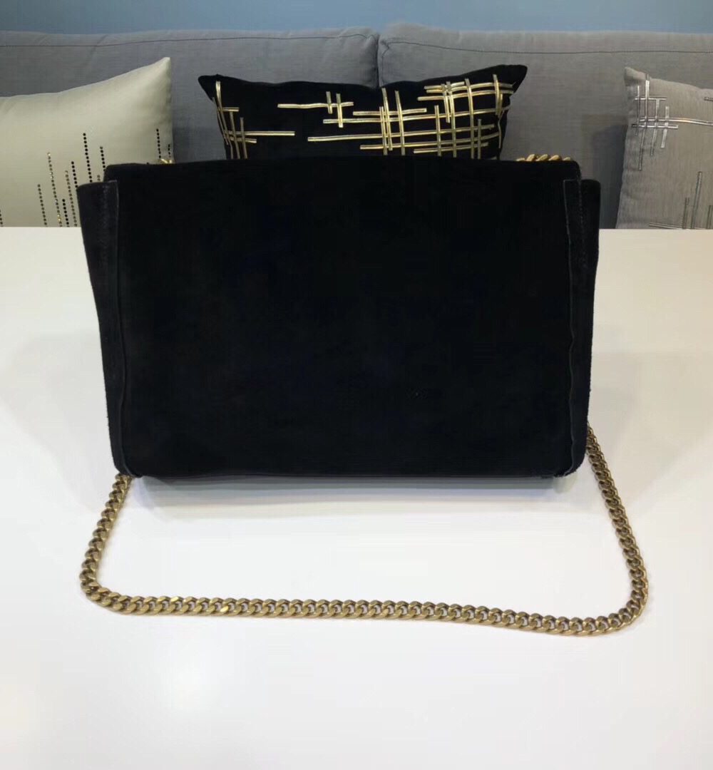 [REP 1:1] Saint Laurent Kate Medium Reversible Chain Bag Black For Women 28.5in/11.2cm YSL 5538040UD7W1000