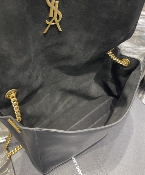 [REP 1:1] Saint Laurent Kate Medium Reversible Chain Bag Black In Suede With Gold Hardware For Women 11.2in/29cm YSL