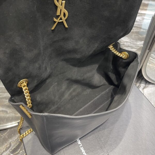 [REP 1:1] Saint Laurent Kate Medium Reversible Chain Bag Black In Suede With Gold Hardware For Women 11.2in/29cm YSL