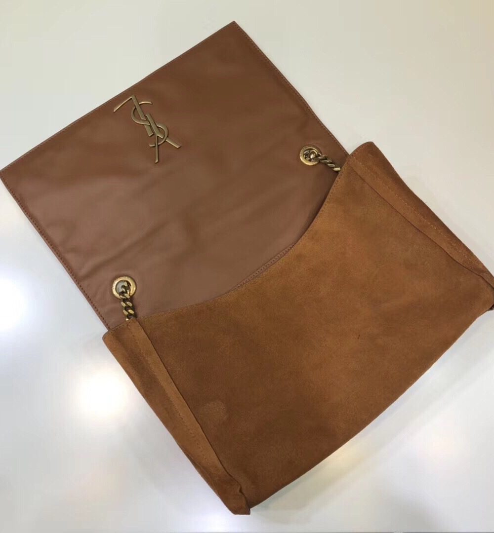 [REP 1:1] Saint Laurent Kate Medium Reversible Chain Bag Brown For Women 28.5in/11.2cm YSL 5538041S78W7761