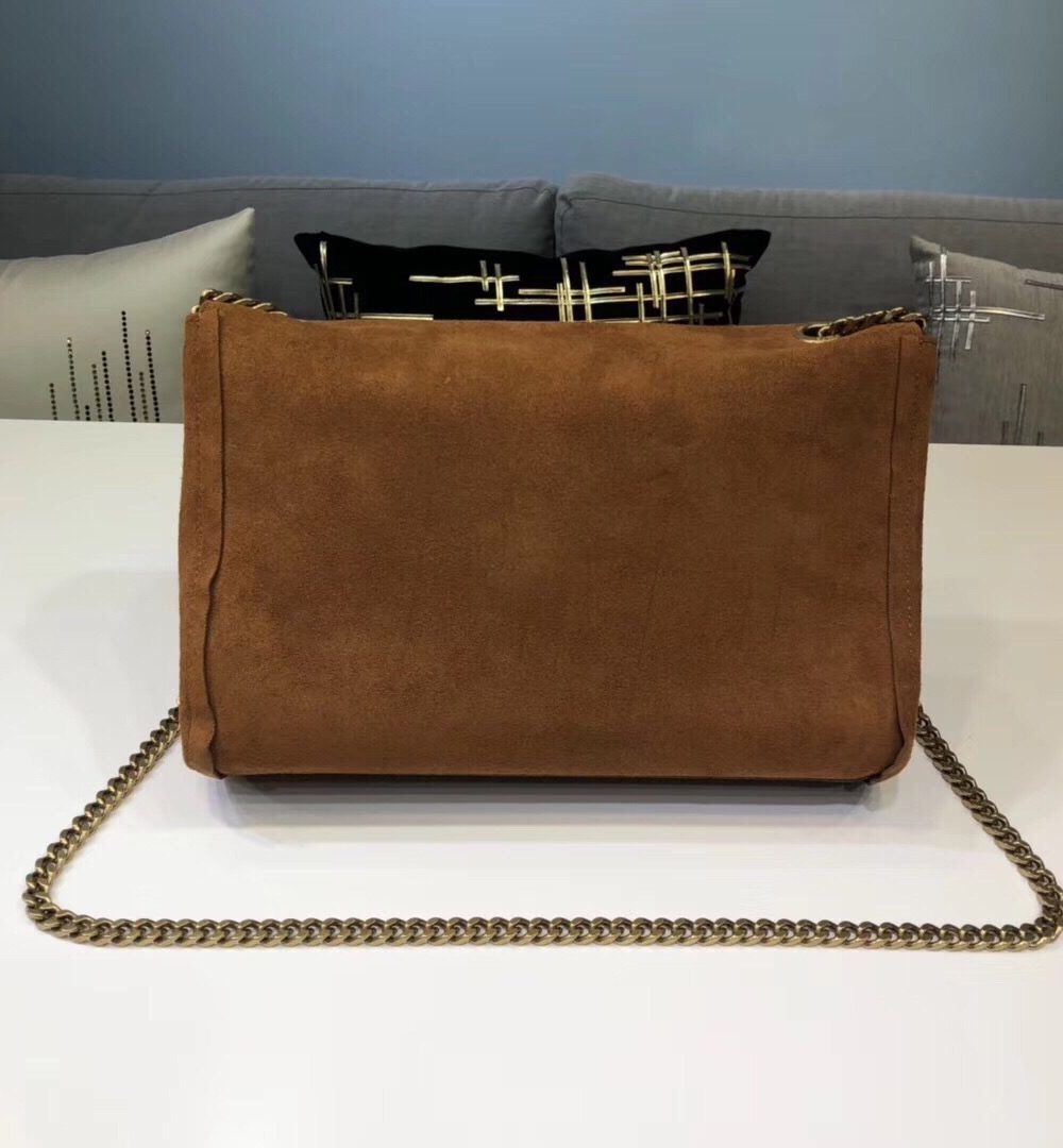 [REP 1:1] Saint Laurent Kate Medium Reversible Chain Bag Brown For Women 28.5in/11.2cm YSL 5538041S78W7761