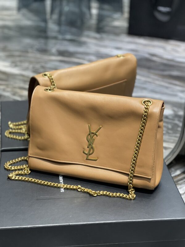 [REP 1:1] Saint Laurent Kate Medium Reversible Chain Bag Brown In Suede With Gold Hardware For Women 11.2in/29cm YSL
